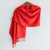 Cotton shawl, 'Coral Reef' - Coral Cotton Shawl from Guatemala (image 2) thumbail