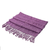 Cotton shawl, 'Sweet Grape' - Purple Hand Woven Shawl (image 2c) thumbail