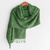 Cotton shawl, 'Green Spring' - Hand Woven Green Cotton Shawl thumbail