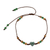 Multi-gem beaded bracelet, 'Earthen Heart in Green' - Jade, Jasper and Quartz Adjustable Bracelet from Guatemala