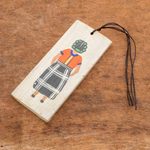 Wood bookmark, 'Patzunera' - Artisan Crafted Wood Bookmark