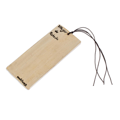 Holz-Lesezeichen, „Patzunera“ – handgefertigtes Holz-Lesezeichen