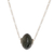 Jade pendant necklace, 'Fortune in Dark Green' - Rounded Dark Green Jade Pendant Necklace from Guatemala thumbail