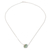 Jade pendant necklace, 'Continuity in Apple Green' - Mini Apple Green Jade Pendant Necklace from Guatemala (image 2c) thumbail