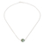 Jade pendant necklace, 'Revolutions in Apple Green' - Apple Green Jade Bead Pendant Necklace from Guatemala (image 2c) thumbail
