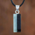 Jade pendant necklace, 'Day and Night Meadow' - Dual Green and Black Jade Pendant Necklace from Guatemala (image 2) thumbail