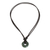 Jade pendant necklace, 'Circle of Love in Dark Green' - Adjustable Circular Dark Green Jade Necklace from Guatemala (image 2d) thumbail