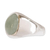 Men's jade dome ring, 'Justice in Apple Green' - Men's Apple Green Jade Ring from Guatemala thumbail