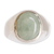 Men's jade dome ring, 'Justice in Apple Green' - Men's Apple Green Jade Ring from Guatemala (image 2c) thumbail