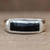 Men's jade inlay ring, 'Bravery in Black' - Men's Rectangular Inlay Black Jade Band Ring from Guatemala (image 2b) thumbail