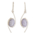 Jade dangle earrings, 'Way of Life in Lilac' - Sterling Silver Lilac Jade Dangle Earrings from Guatemala thumbail