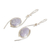 Jade dangle earrings, 'Way of Life in Lilac' - Sterling Silver Lilac Jade Dangle Earrings from Guatemala (image 2c) thumbail