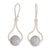 Jade dangle earrings, 'Mixco Renaissance in Lilac' - Teardrop Dangle Earrings with Lilac Jade from Guatemala thumbail