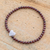 Garnet and jade beaded bracelet, 'Tender Heart' - Lilac Jade and Garnet Bracelet