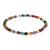Stretch-Armband mit Perlen aus mehreren Edelsteinen - Handgefertigtes mehrfarbiges Perlenarmband