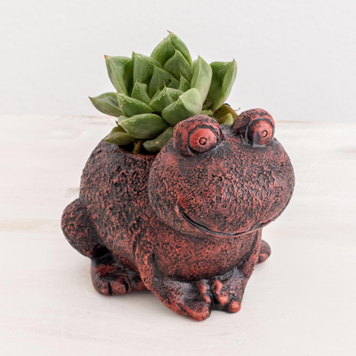 Ceramic planter, Happy Frog