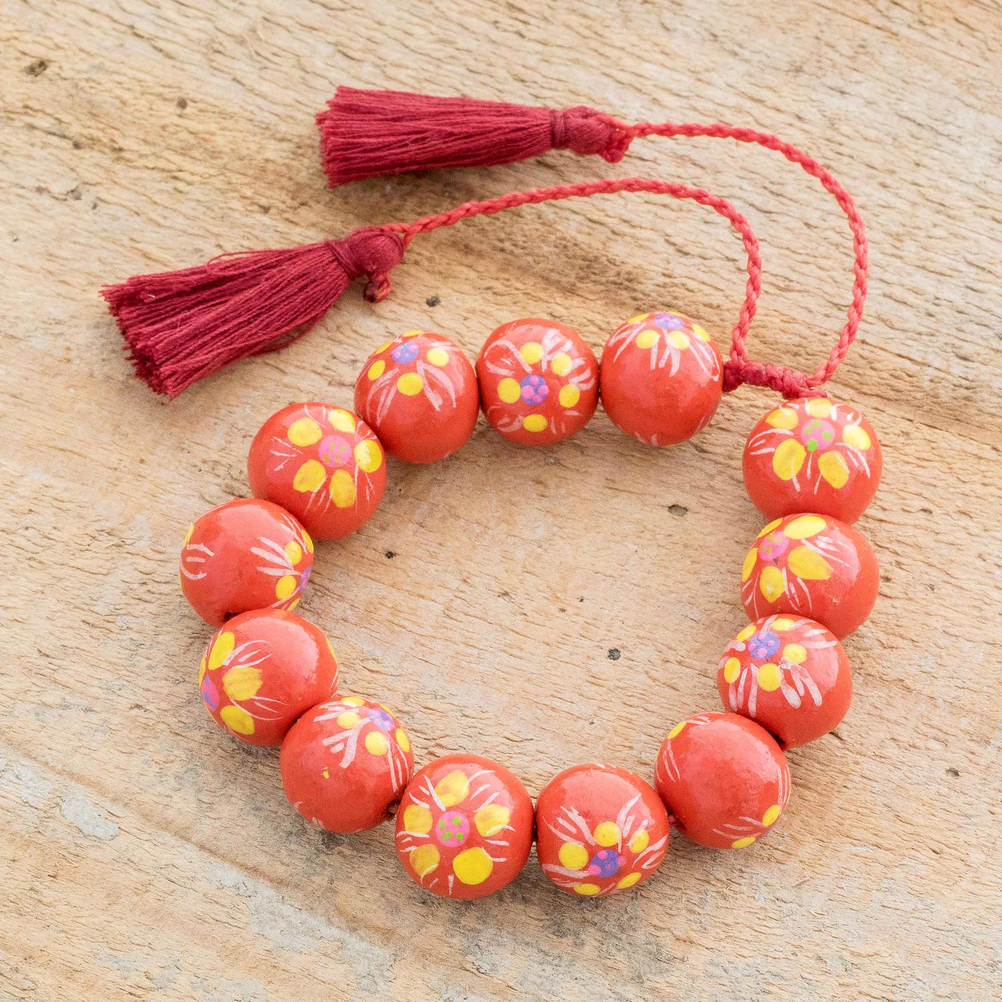 ceramic bead bracelet