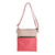 Leather sling, 'Strawberry Punch' - Hand Crafted Pink and Buff Sling Bag (image 2a) thumbail