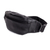 Unisex leather waist bag, 'Simple Needs in Black' - Black Leather Waist Bag