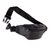 Unisex leather waist bag, 'Simple Needs in Black' - Black Leather Waist Bag