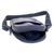Leather sling bag, 'Conchagua Navy' - Black Leather Sling with Zippered Closure and Open Pocket (image 2d) thumbail