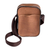 Unisex leather shoulder bag, 'Salvadoran Saddle Brown' - Brown Leather Unisex Shoulder Bag (image 2a) thumbail