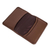 Leather passport holder, 'Travel the World in Brown' - Brown Leather Passport Holder (image 2c) thumbail