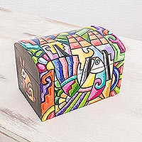Wood decorative box, Beauties from La Palma