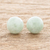 Jade stud earrings, 'Serene Style in Green' - Light Green Jade Stud Earrings thumbail