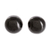 Jade stud earrings, 'Serene Style in Black' - Black Jade Stud Earrings thumbail