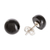 Jade stud earrings, 'Serene Style in Black' - Black Jade Stud Earrings (image 2e) thumbail