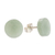 Jade stud earrings, 'Serene Wisdom' - Light Green Jade Stud Earrings (image 2d) thumbail