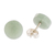 Jade stud earrings, 'Serene Wisdom' - Light Green Jade Stud Earrings (image 2e) thumbail