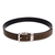 Men's reversible leather belt, 'Advocate in Olive' - Green and Black Reversible Men's Belt (image 2a) thumbail
