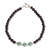 Jade and lava stone beaded bracelet, 'Ancient Source' - Lava Stone Bracelet with Jade Pendant (image 2a) thumbail