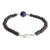 Lapis lazuli and lava stone beaded bracelet, 'Centered in Blue' - Beaded Bracelet with Lapis Lazuli and Lava Stone (image 2c) thumbail