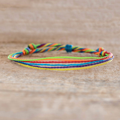 Cord bracelet, Rainbow Way