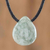 Jade pendant necklace, 'Strong Energy in Light Green' - Light Green Jade Pendant Necklace (image 2) thumbail
