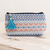 Cotton cosmetic bag, 'Diamond Frieze' - Cotton Cosmetic Case from Guatemala thumbail