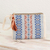 Cotton cosmetic bag, 'Artisanal Frieze' - Multicolored Cotton Cosmetic Bag (image 2) thumbail