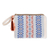 Cotton cosmetic bag, 'Artisanal Frieze' - Multicolored Cotton Cosmetic Bag thumbail