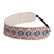 Cotton headband, 'Diamond Frieze' - Handmade Pink and Blue Headband (image 2b) thumbail