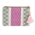 Cotton cosmetic bag, 'Diamond Flower' - Artisan Crafted Cosmetic Case (image 2c) thumbail