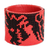 Beaded leather cuff bracelet, 'Dragon Encounter' - Handmade Wide Beaded Cuff Bracelet