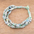 Recycled paper beaded bracelet, 'Bonds of Friendship in Mint' - Beaded Bracelet with Recycled Paper thumbail
