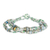 Recycled paper beaded bracelet, 'Bonds of Friendship in Mint' - Beaded Bracelet with Recycled Paper (image 2a) thumbail