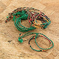 Multicolored Cotton Bracelets (Set of 20) - Solola Rainbow