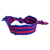 Cotton friendship bracelets, 'Celebration in Red and Blue' (Set of 12) - Hand Woven Red Bracelets (Set of 12) from Guatemala