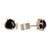 Jade stud earrings, 'Trillium in Black' - Natural Black Jade Stud Earrings (image 2c) thumbail