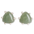Jade stud earrings, 'Trillium in Green' - Green Jade Stud Earrings thumbail